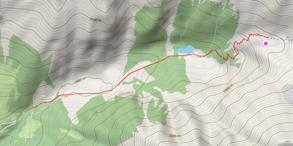 Map of the trail for Dösner Hütte