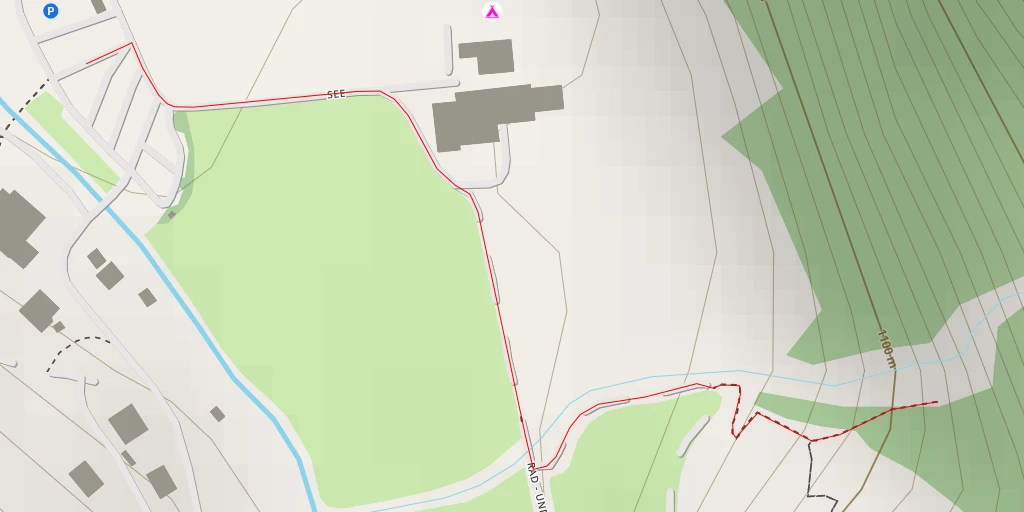 Map of the trail for Kreealm-Wasserfall