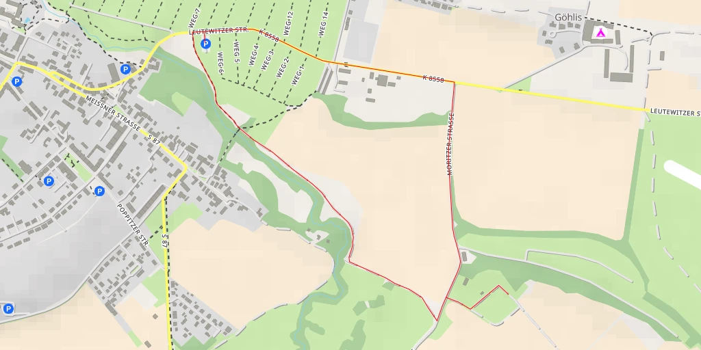 Map of the trail for Burgsberg