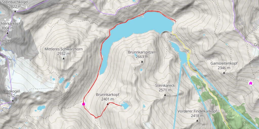 Map of the trail for Detmolder Steig