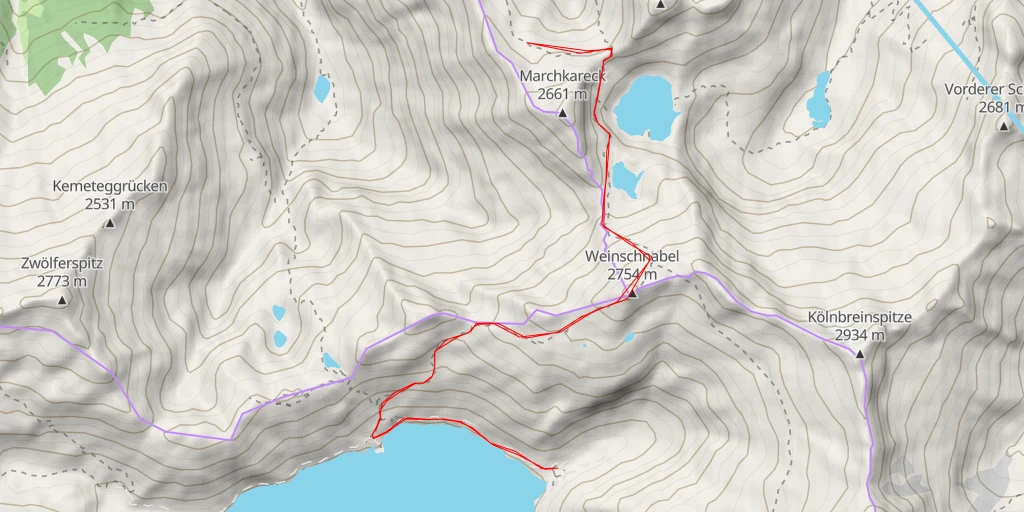 Map of the trail for Schmalzgrube