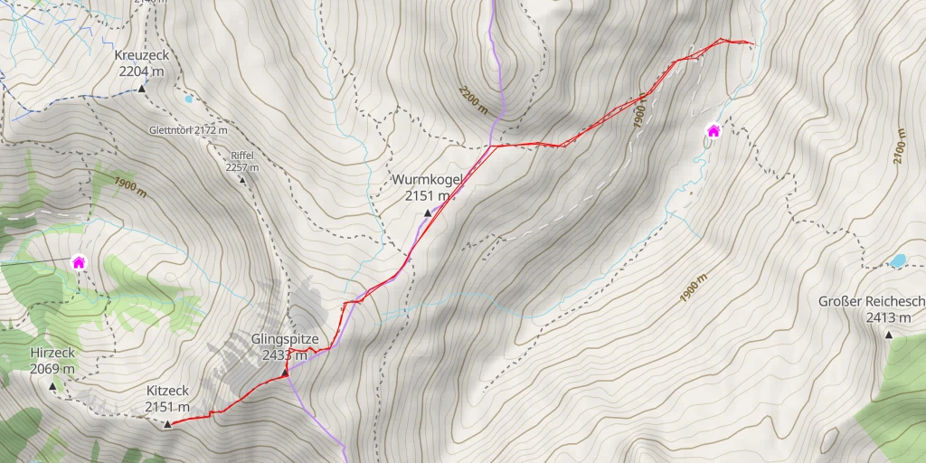 Map of the trail for Kitzeck