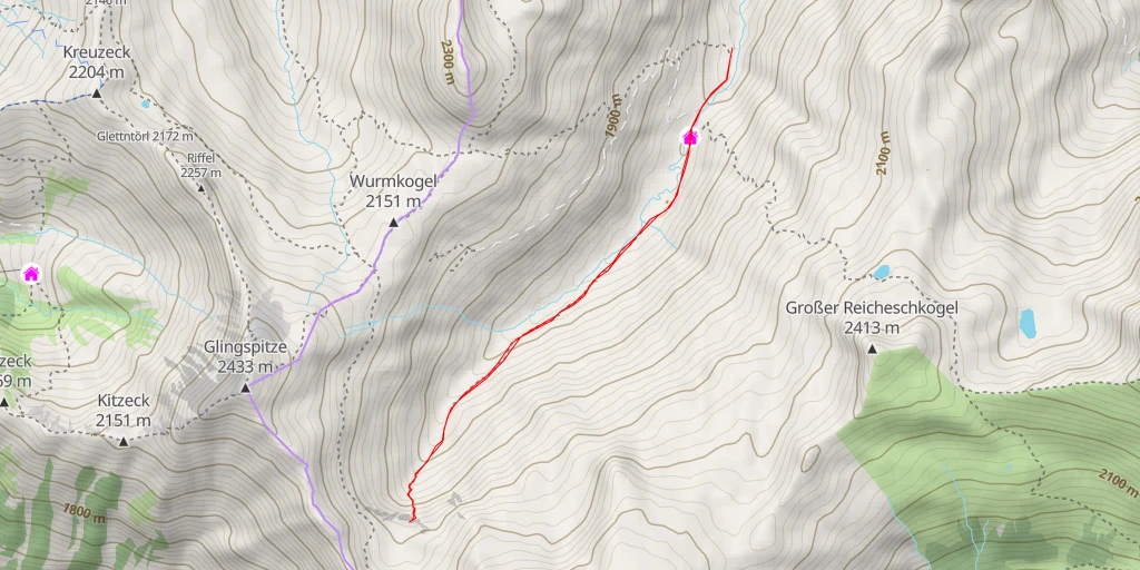 Carte de l'itinéraire :  Rad - und Gehweg Großarltal