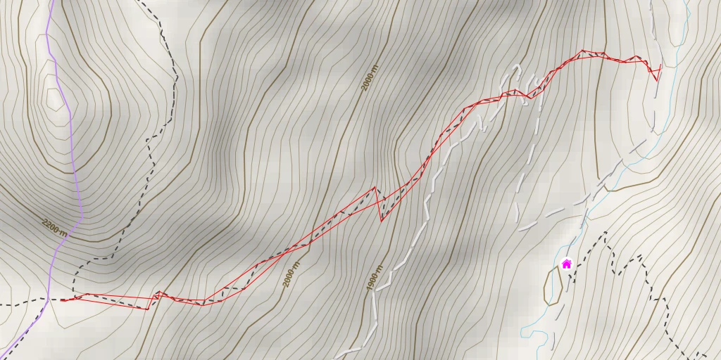 Map of the trail for Haselloch - Almweg