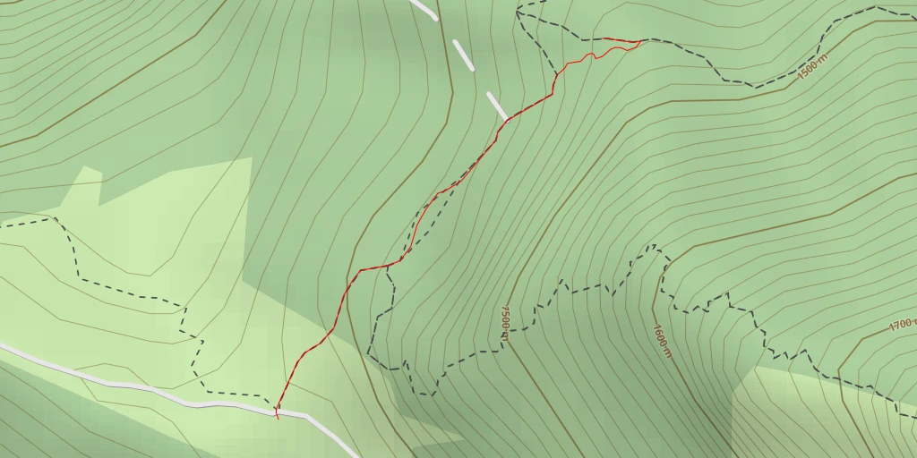 Carte de l'itinéraire :  Colle del Vento