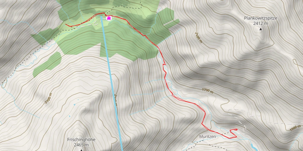 Map of the trail for Stickleralm