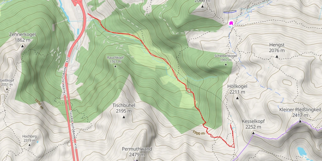 Map of the trail for Windsfeldweg - Windsfeldweg