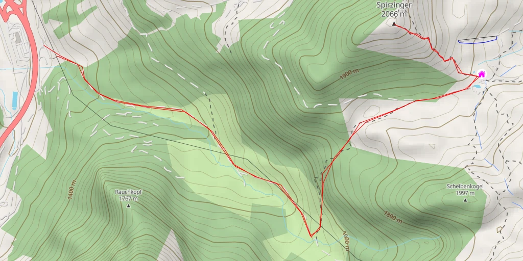 Carte de l'itinéraire :  Spirzinger