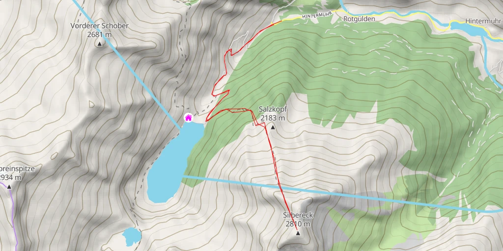 Map of the trail for Silbereck