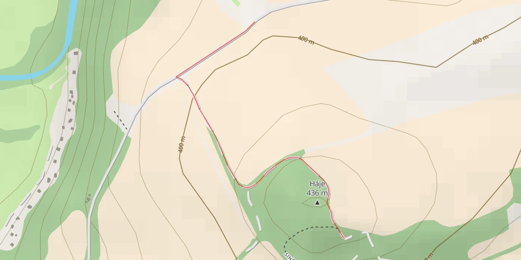 Map of the trail for Singl Motokros - Plzeň