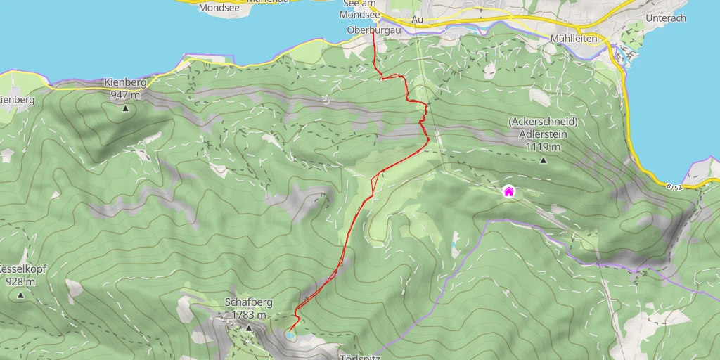 Map of the trail for Suissensee