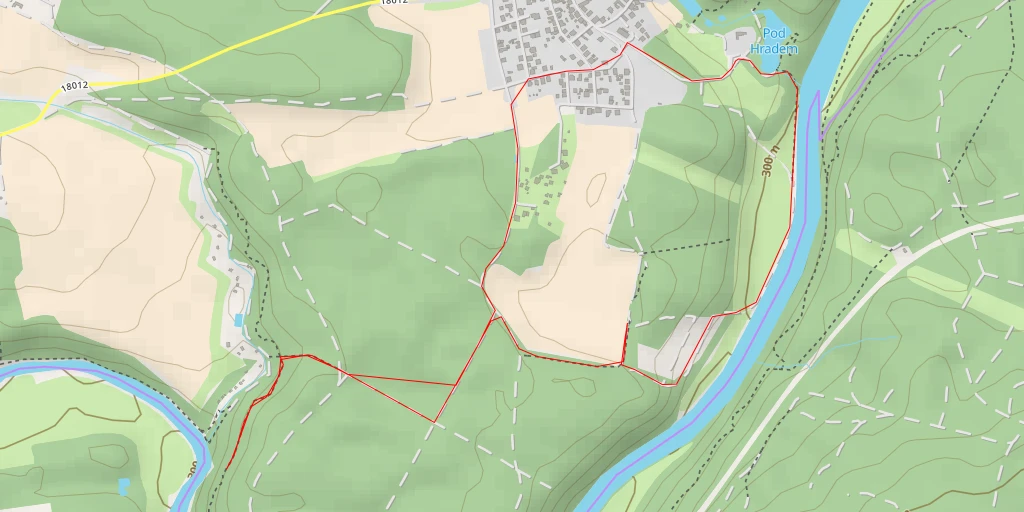 Map of the trail for 18012