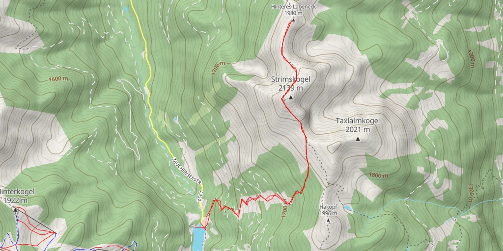 Map of the trail for Hinteres Labeneck