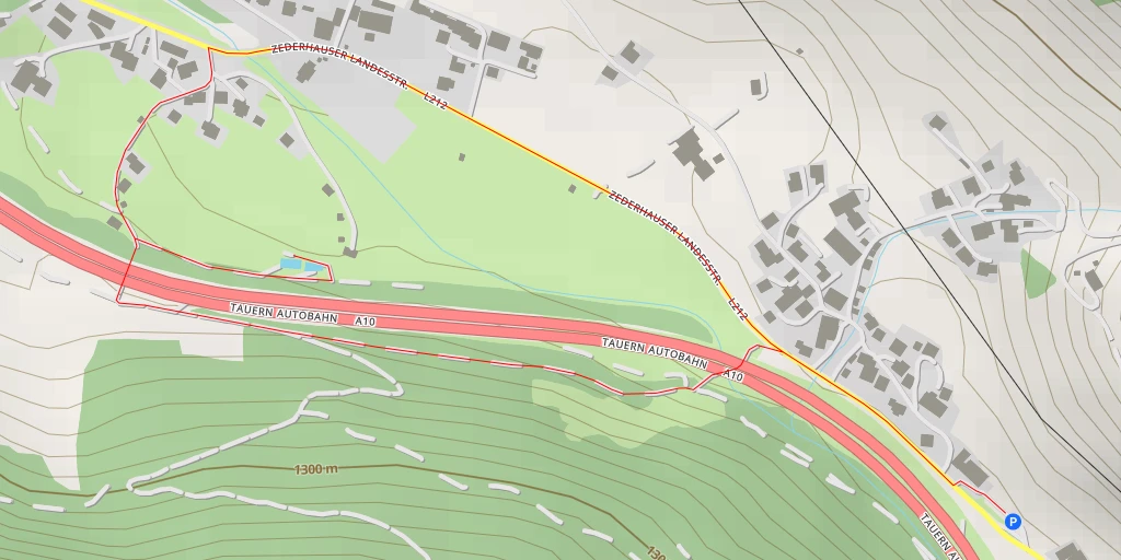 Carte de l'itinéraire :  Tauern Autobahn - Tauern Autobahn