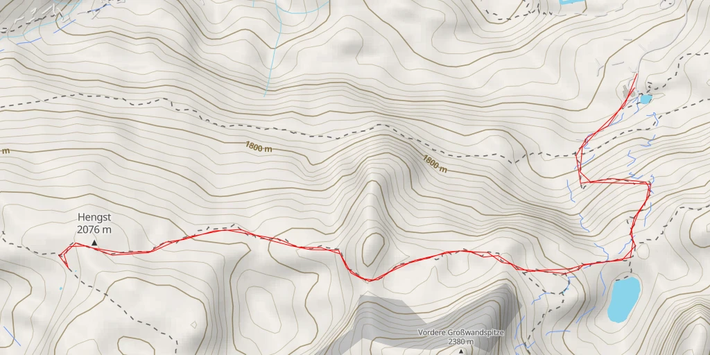 Map of the trail for Hengst - Hirschwandsteig