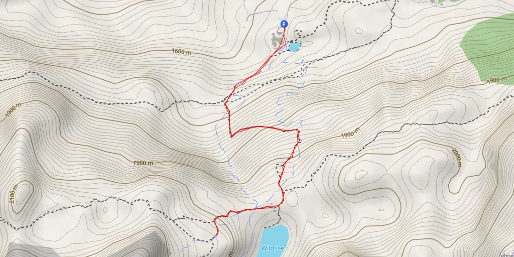 Map of the trail for Hirschwandsteig