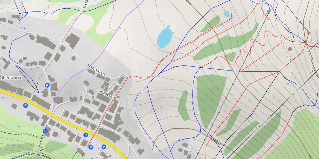 Map of the trail for Obertauern