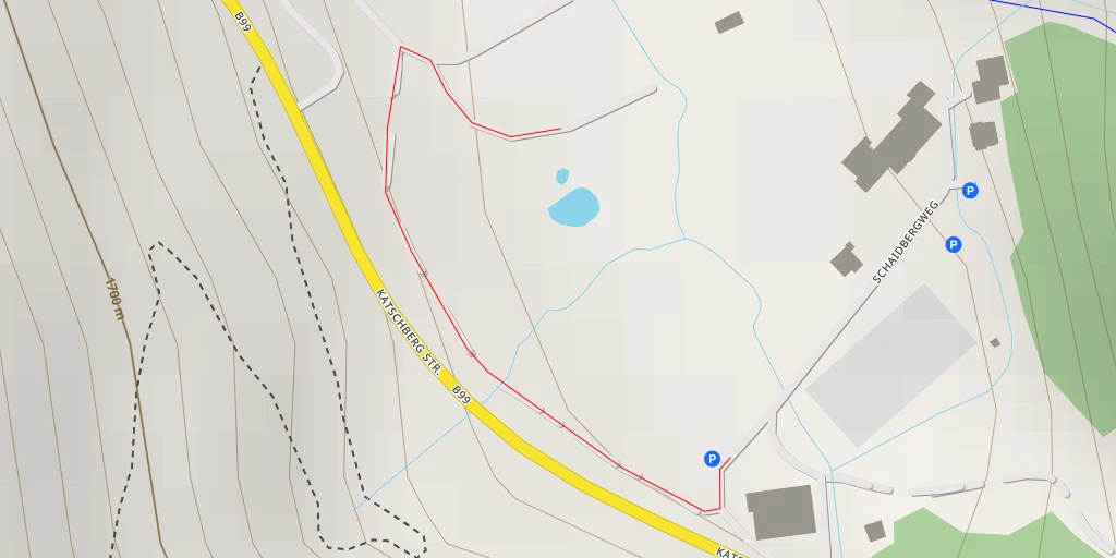 Map of the trail for P7 Schaidberg - Alpenstraße