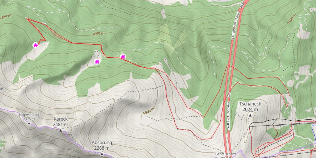 Map of the trail for Stöcklalm