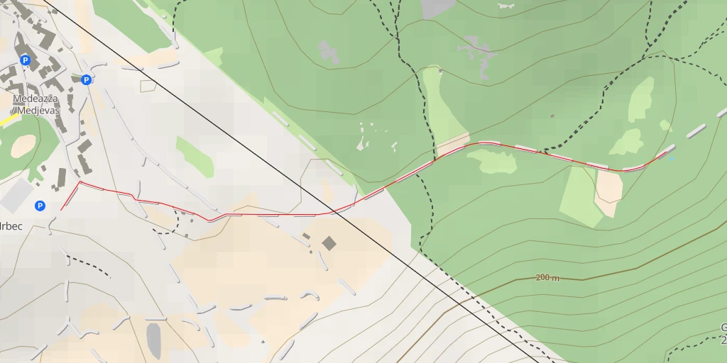 Carte de l'itinéraire :  Caverna 22 sul monte Ermada - S.T.E. - Duino Aurisina / Devin - Nabrežina