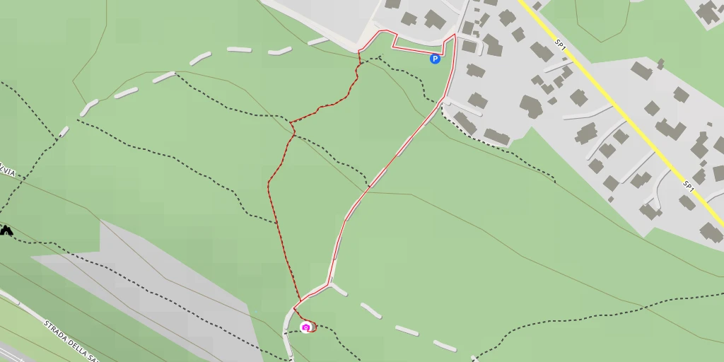 Map of the trail for Vedetta Liburnia / Vodovodni turn