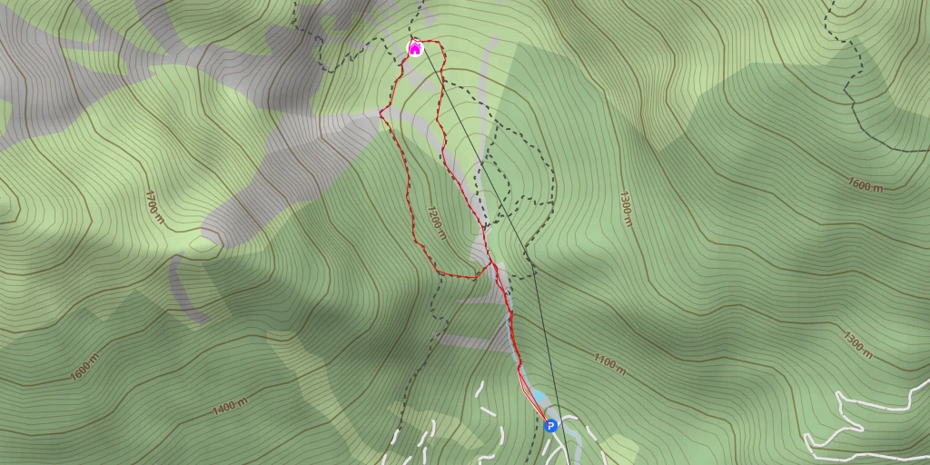 Carte de l'itinéraire :  Silberkarhütte