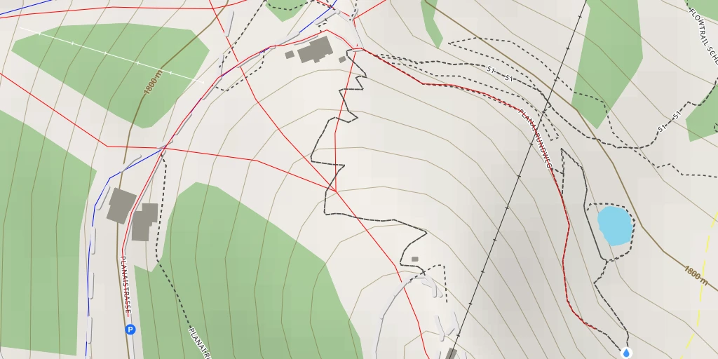 Map of the trail for Planai Rundweg