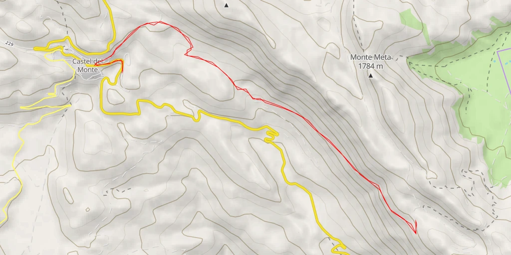 Map of the trail for Panettone