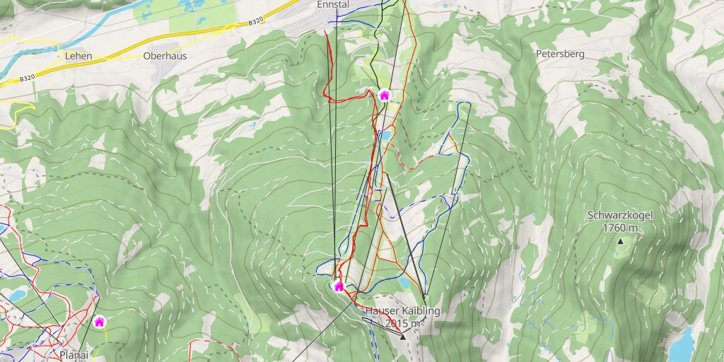 Map of the trail for Ost Startplatz