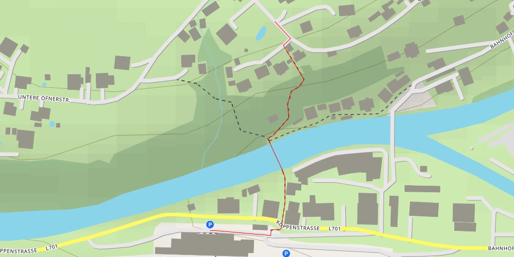 Map of the trail for Öfnerstraße