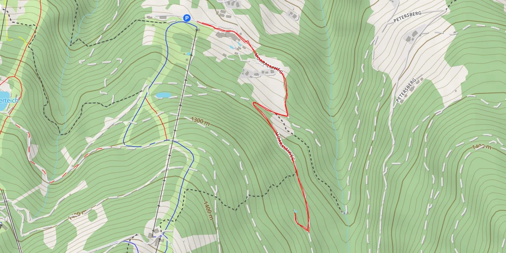 Map of the trail for Moaralmweg - Moaralmweg