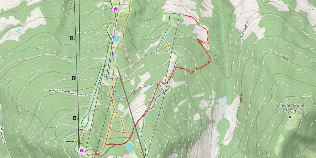 Carte de l'itinéraire :  Pistenstart Nord