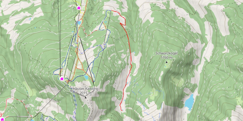 Map of the trail for Moaralmweg - Moaralmweg