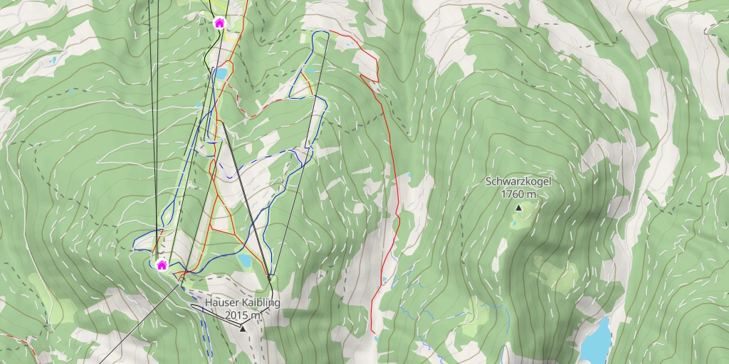 Carte de l'itinéraire :  Stanglalm