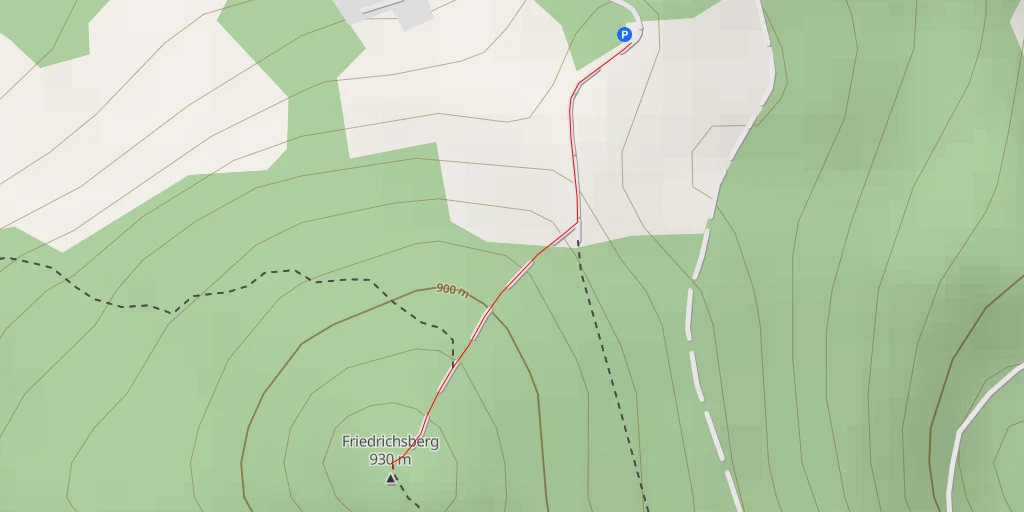 Map of the trail for AI - Friedrichsberg