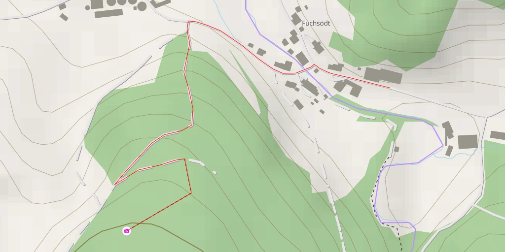 Map of the trail for AI - Aiglsöd