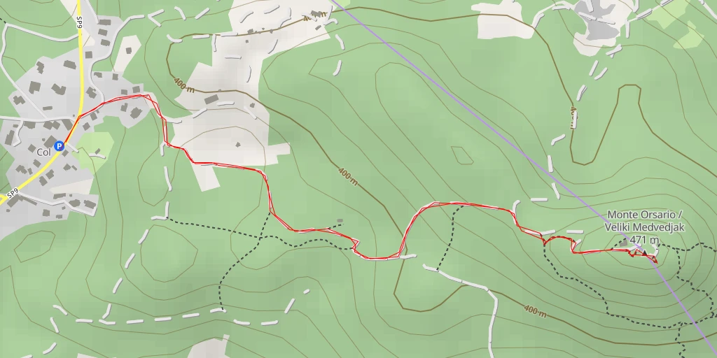 Map of the trail for 619