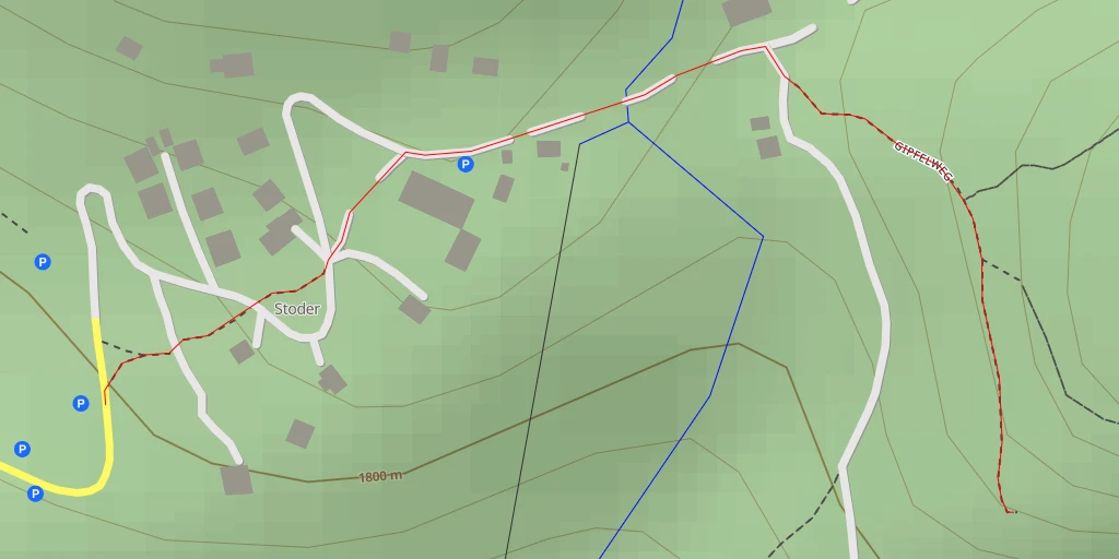 Map of the trail for Horstig Weg