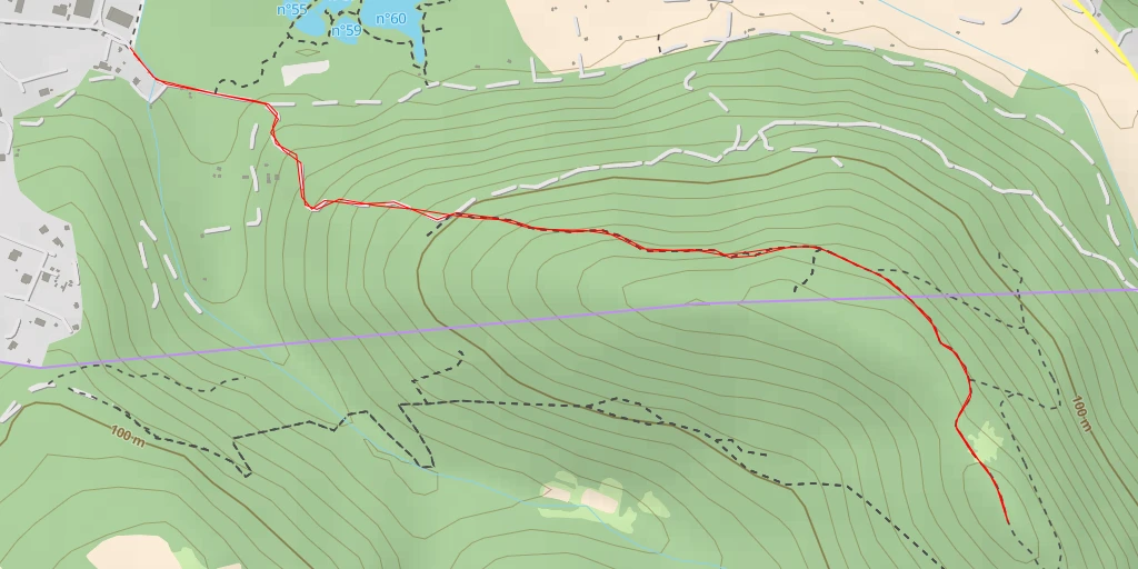 Map of the trail for Čuk