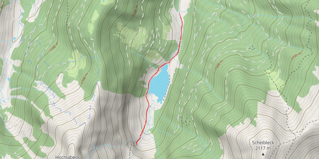 Map of the trail for Bodenseewasserfall