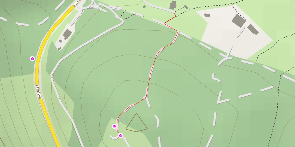 Map of the trail for SS202dir - Trieste