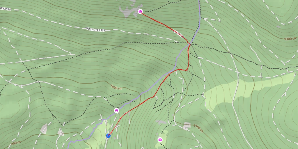 Map of the trail for AI - Steinernes Meer - Pleckensteiner Wald