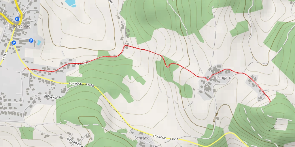 Map of the trail for AI - Kollerschlag