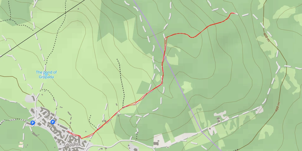 Map of the trail for Kamniti osamelec