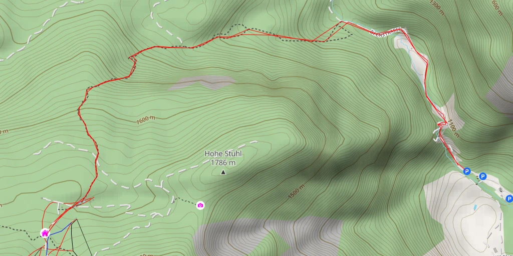 Carte de l'itinéraire :  Brünner Hütte