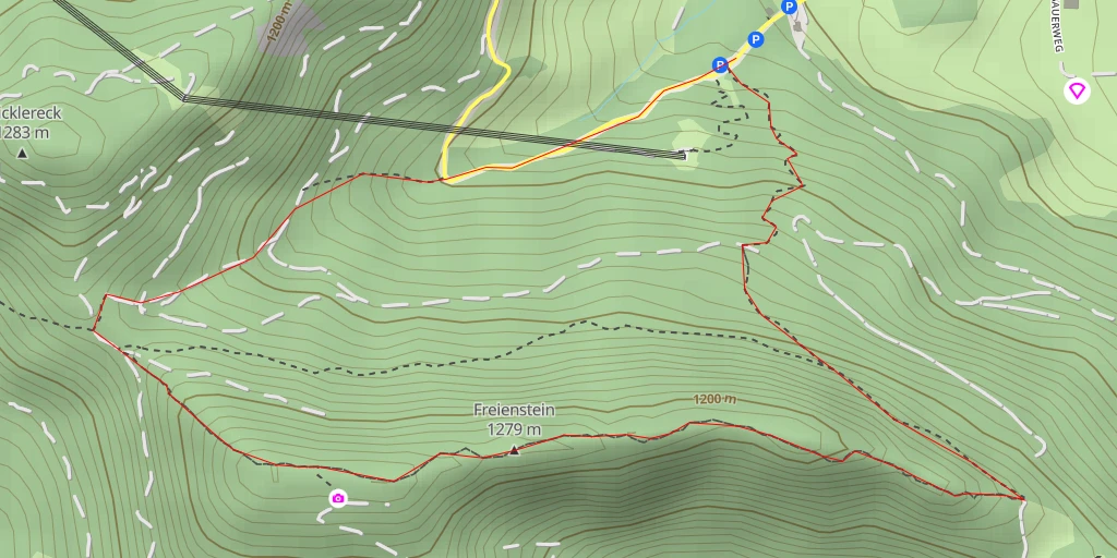 Carte de l'itinéraire :  Freienstein