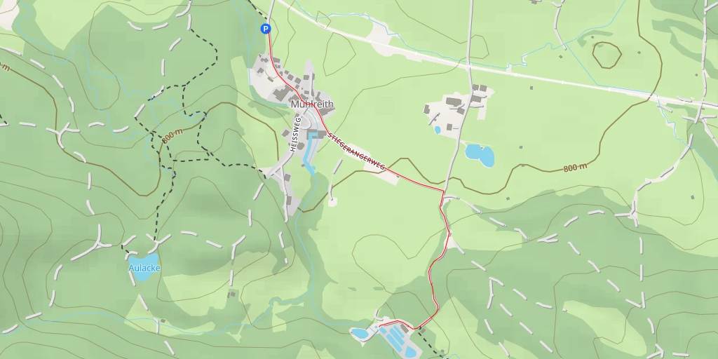 Map of the trail for Heimreithweg