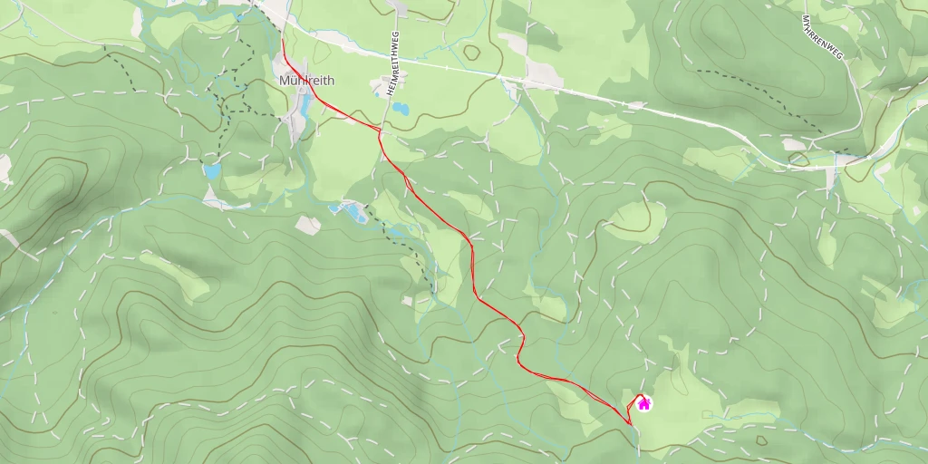 Map of the trail for Steinitzenalm