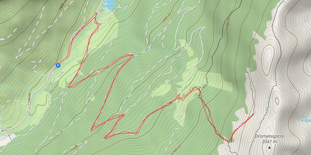 Carte de l'itinéraire :  Klamm - Michaelerberg-Pruggern