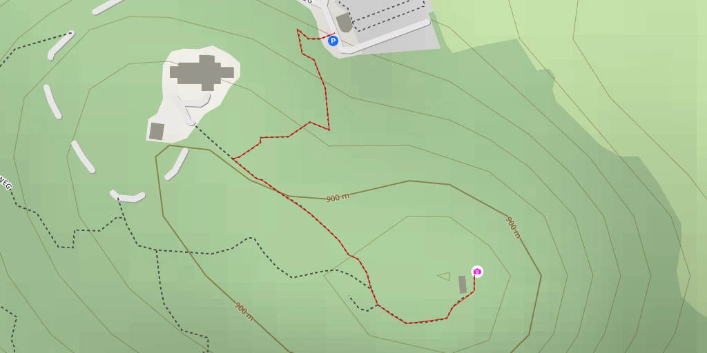 Map of the trail for Kalvarienberg